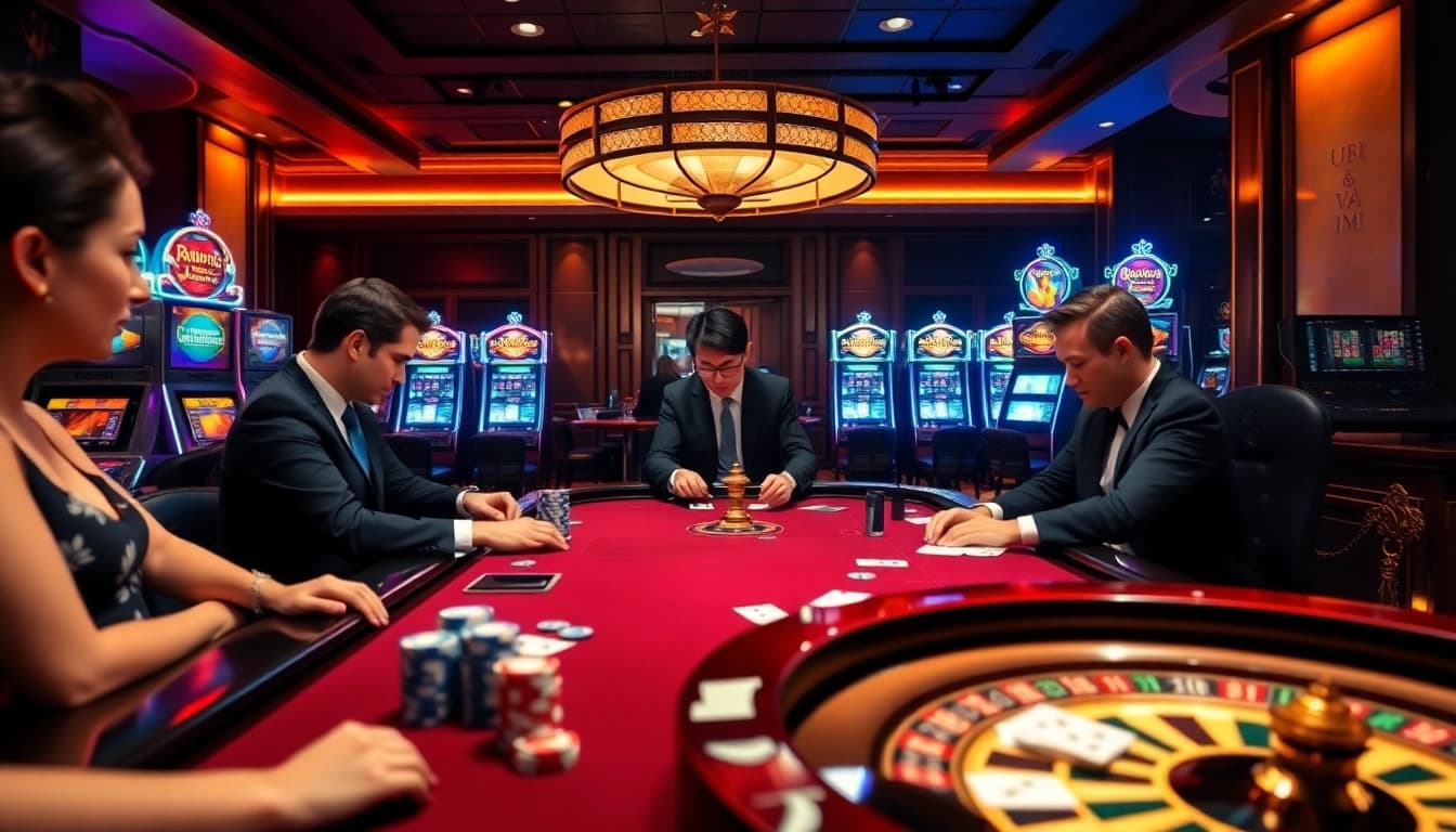 Experience the thrill of high-stakes poker action at UU88 COM with luxurious casino ambiance.