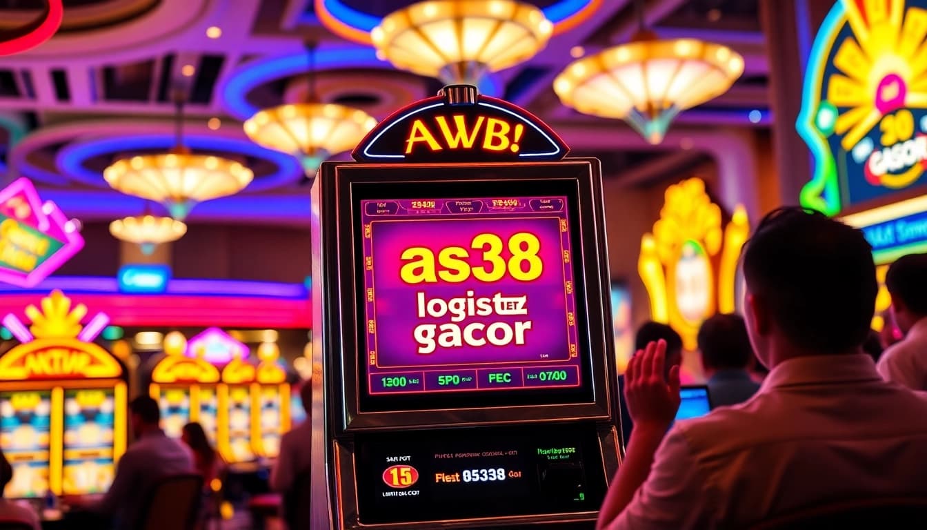 Experience thrilling wins with as38 login slot gacor at a vibrant casino slot machine.