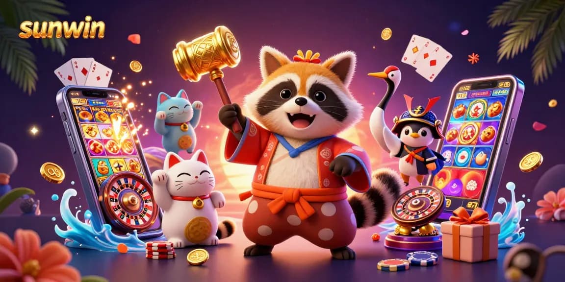 sunwin offers a thrilling gaming experience with vibrant characters, slot games, and dynamic casino action.