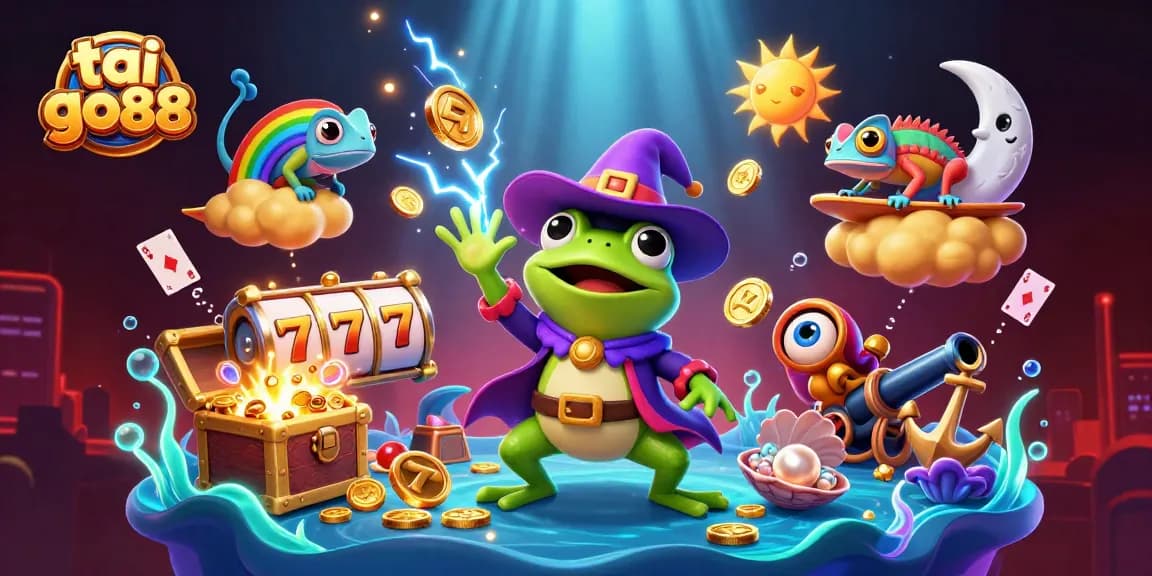Experience winnings and excitement with tai go88 as the weather wizard frog unleashes a storm of coins.