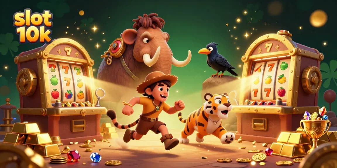 Experience the thrills of slot 10k as you navigate a dynamic prehistoric casino filled with treasures.