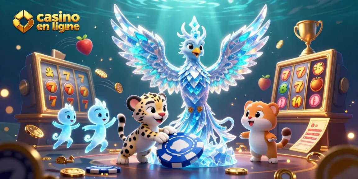 Profitez des jeux passionnants de casino en ligne avec cette illustration dynamique