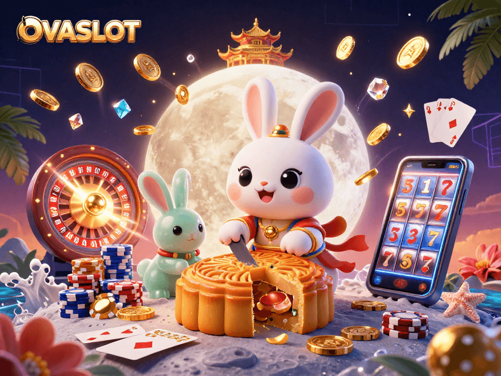 OVASLOT engages players with captivating slot machines and dynamic gaming scenes.