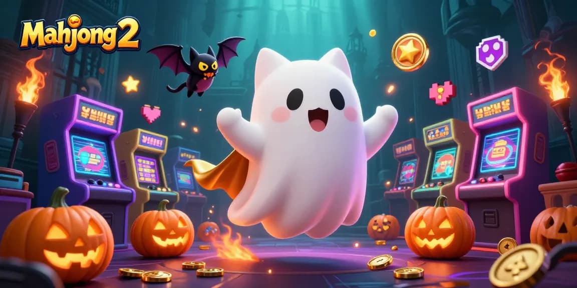 Engage in mahjong 2 with vibrant 3D illustrations of fun characters in a playful casino setting.