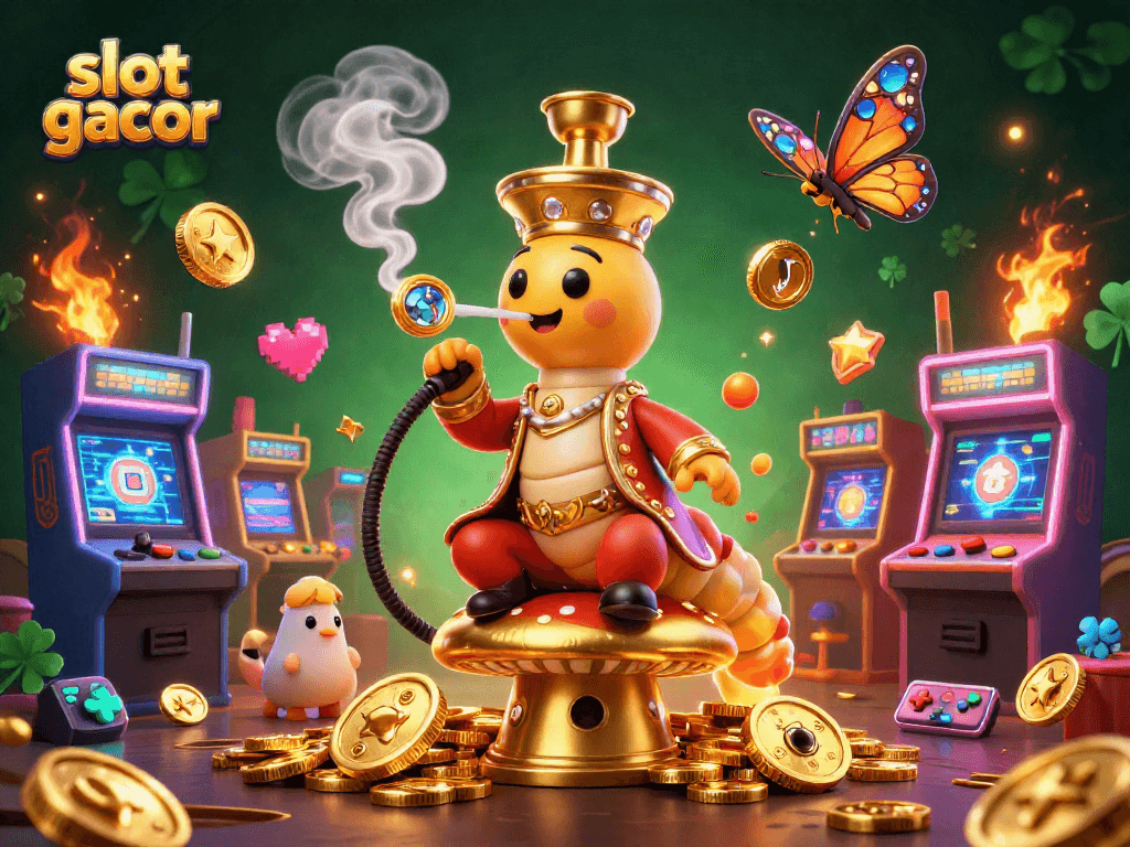 Spin the reels with slot gacor's vibrant visuals, featuring rich casino elements in a lively atmosphere.