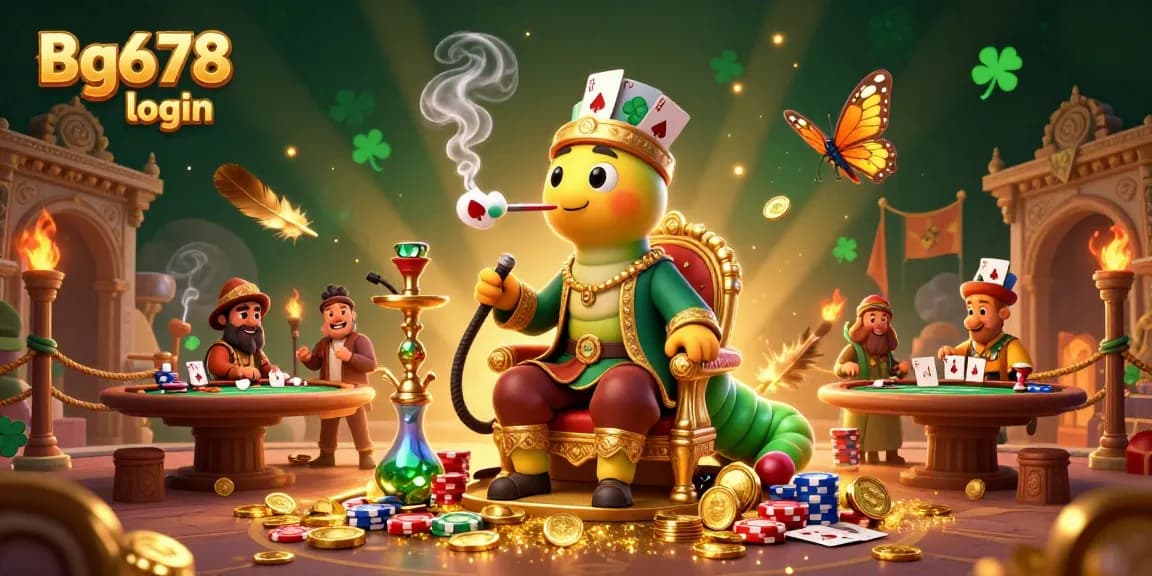 Engage with Bg678 login and explore an exciting fantasy casino scene featuring poker elements and vibrant visuals.