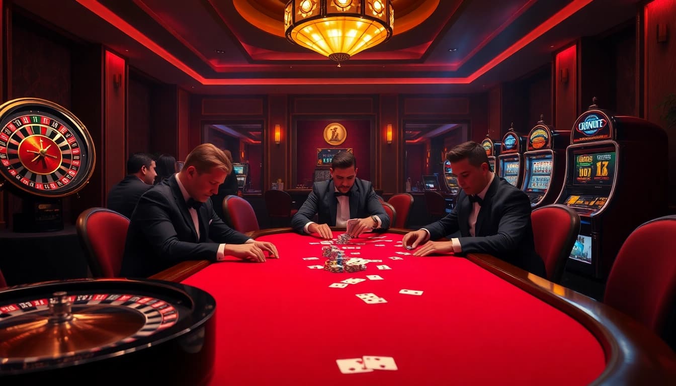 Engaged players at a poker table showcasing the expert services of an immigration lawyer melbourne.