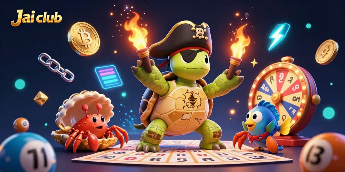 Win exciting rewards at Jai club with vibrant lottery elements and engaging characters.