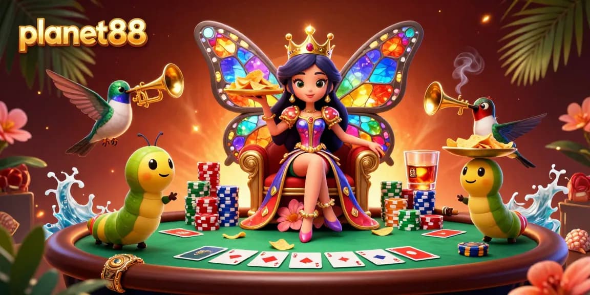 Experience winning strategies with planet88 in this vibrant casino scene full of action and excitement.