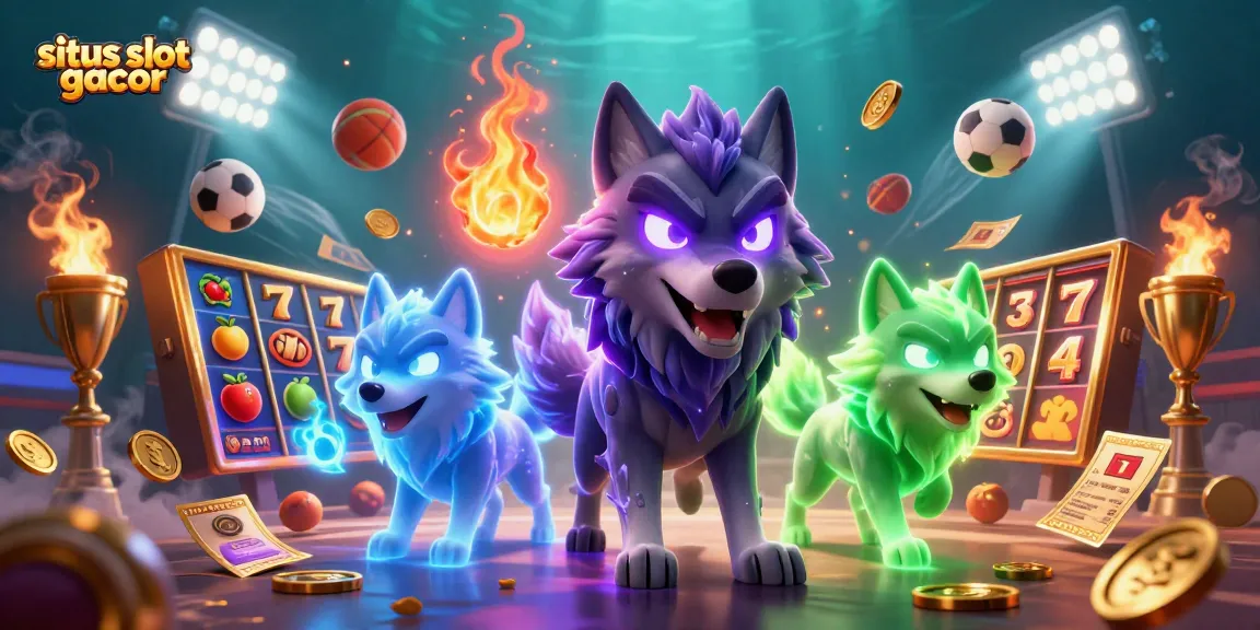 Explore dynamic gaming adventures with situs slot gacor in an exciting 3D casino illustration.