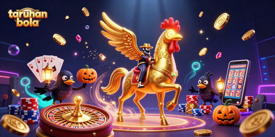 Engage in taruhan bola excitement with vibrant casino elements and a thrilling atmosphere.