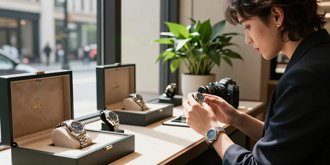 Exquisite rolex replica watches displayed in a luxury setting, inviting buyers with elegance and style.