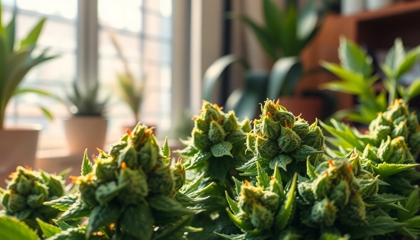 Admiring Mental Wellness CBD buds in a serene setting, highlighting their natural details and calming atmosphere.