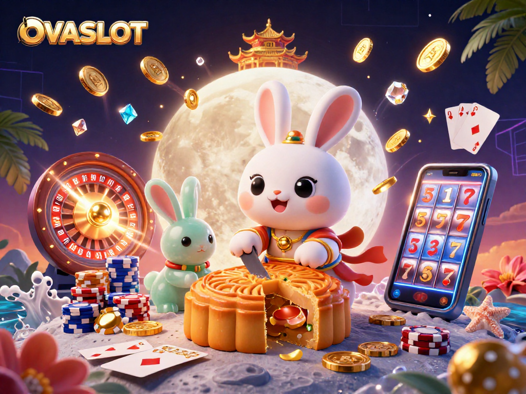 OVASLOT engages players with captivating slot machines and dynamic gaming scenes.