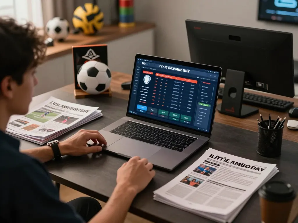 Tỷ lệ kèo nhà cái hôm nay displayed on a laptop screen during dynamic online sports betting.