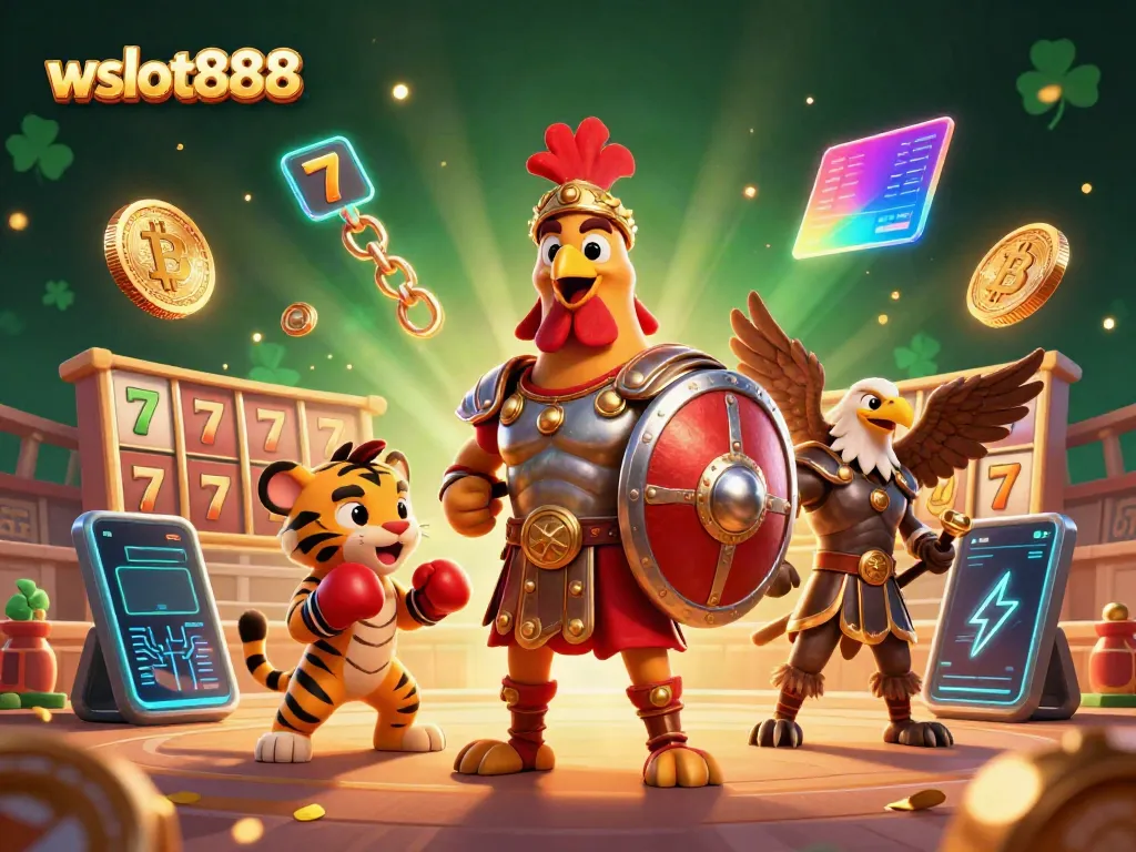 wslot888 menyediakan pengalaman bermain judi slot terbaik dengan tema gladiator dan elemen kripto.