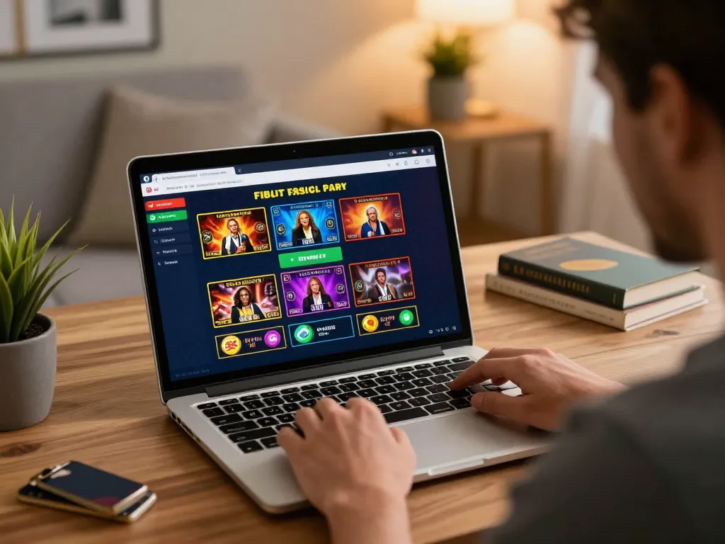 Player engaging in online betting at 789bet showcasing strategic gameplay in a cozy home setting
