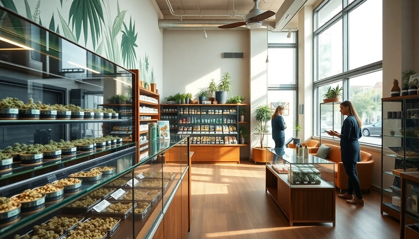 Explore vibrant offerings at the Weed Store with a welcoming environment and premium display.