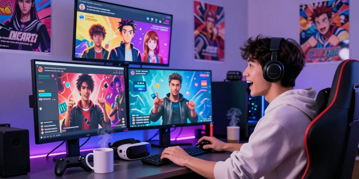 Engaging user experience in the Status app showcasing vibrant avatars and AI characters interacting in a virtual social environment.