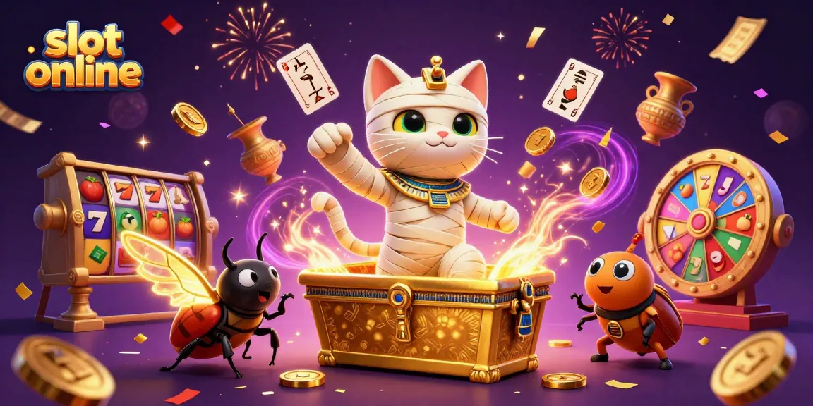 Spin the reels and win big with slot online in this dynamic 3D casino illustration!