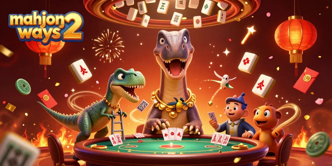Experience excitement with mahjong ways 2, featuring lively casino action surrounded by festive elements.